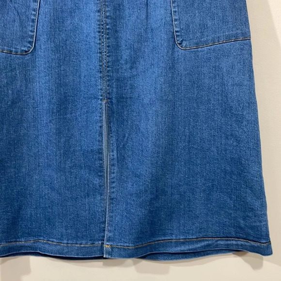 Universal Thread 70’s style high waisted jean skirt with pockets 8 - Picture 4 of 14